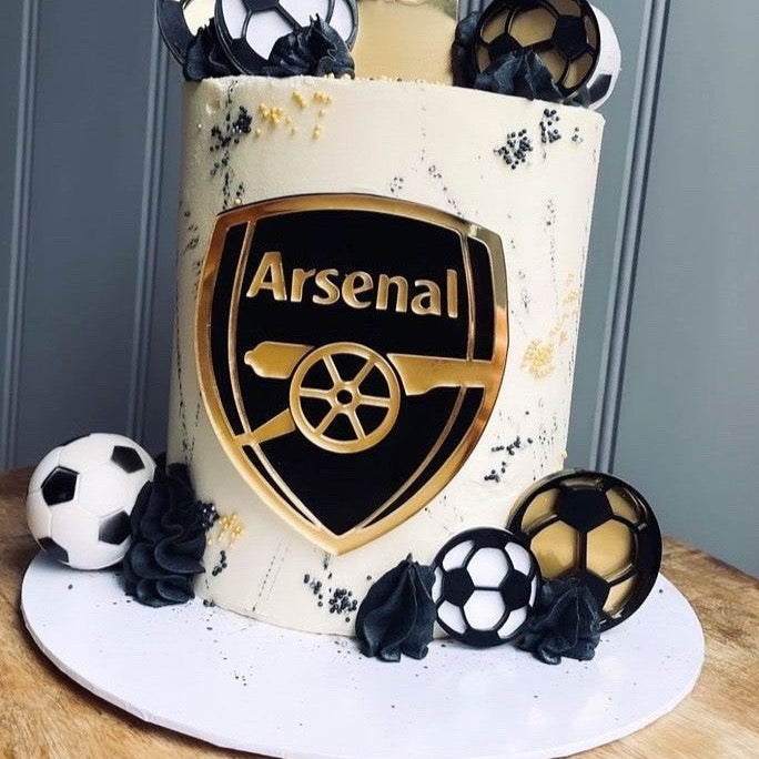 Arsenal Themed Birthday Cake - CakeCentral.com